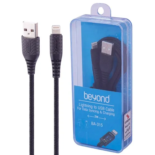 کابل شارژر USB به Lightning بیاند مدل BA-315 طول 2 متر