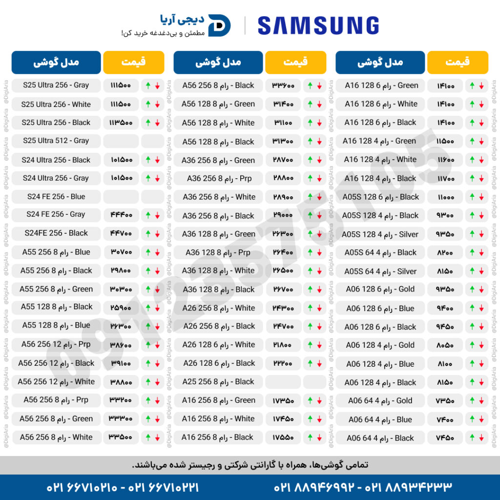 لیست قیمت روز موبایل و تبلت – 1404/02/23 1 Whatsapp Image 2025 05 13 At 16.39.51 F4172080